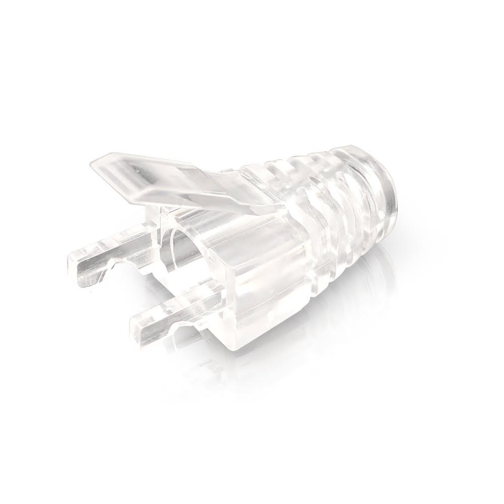 ServerEdge RJ45 Cat5E Clear Strain Relief Boot: Bag Of 10