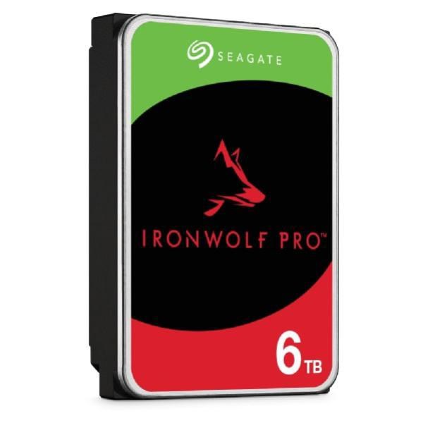 Seagate IronWolf Pro, Nas, 3.5" HDD, 6TB, Sata 6Gb/s, 7200RPM, 256MB Cache, 5 Years Or 2M Hours MTBF Warranty