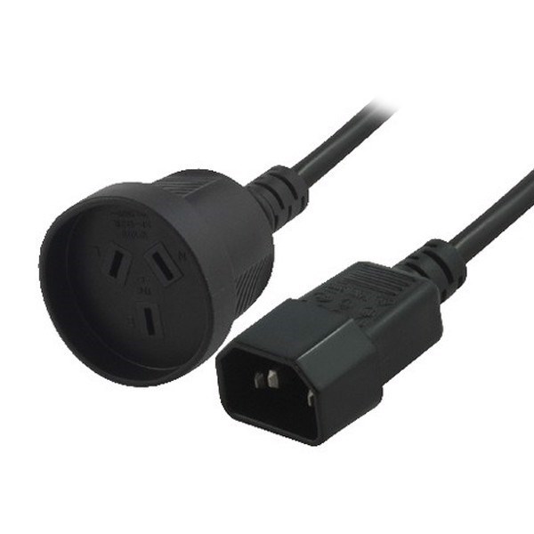 8Ware Power Extension Cable 15CM 3-Pin Au To Iec C14 Female To Male For Ups ~CBC-RC-3083 H40upsiec150mm