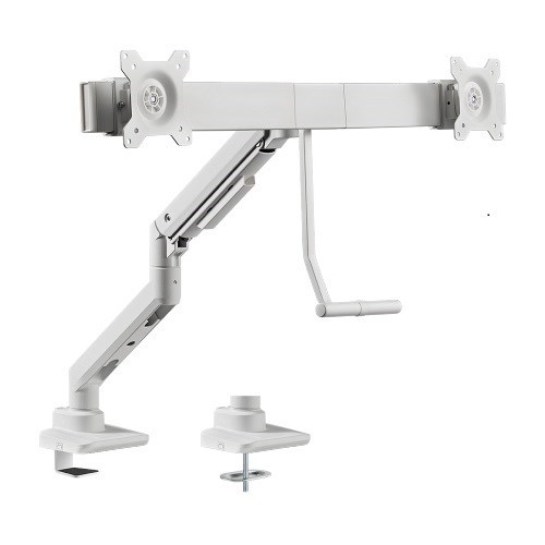 Brateck Fabulous Desk-Mounted Gas Spring Monitor Arm For Dual Monitors Fit Most 17'-32' Monitor Up To 9KG Per Screen Vesa 100x100,75x75(Black)