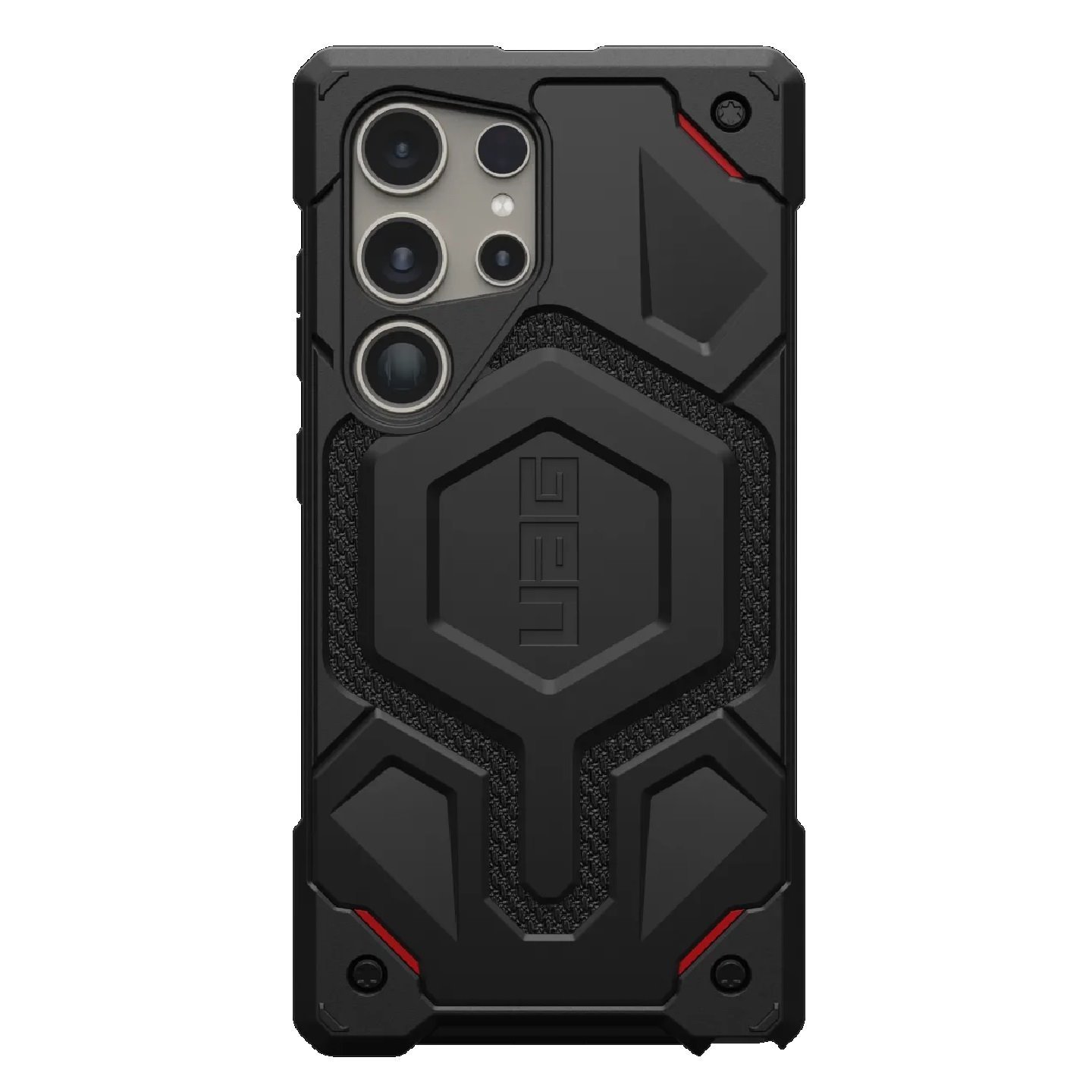 Uag Monarch Kevlar Samsung Galaxy S24 Ultra 5G (6.8') Case - Black (214415113940), 20 FT. Drop Protection (6M), Multiple Layers,Tactical Grip,Rugged