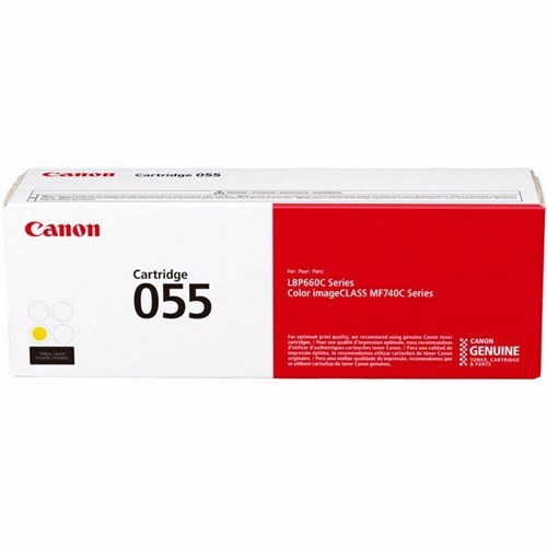 Canon 055 Original Laser Toner Cartridge - Yellow - 1 Pack