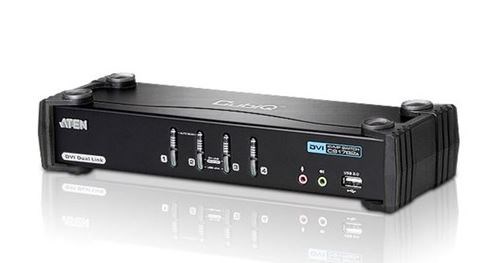 Aten (Cs-1784A) Aten 4 Port Usb Dvi Dual Link KVMP Switch. Support HDCP, Video DynaSync, Dual Link, 2.1 Audio, Mouse Emulation, Keyboard Emulation