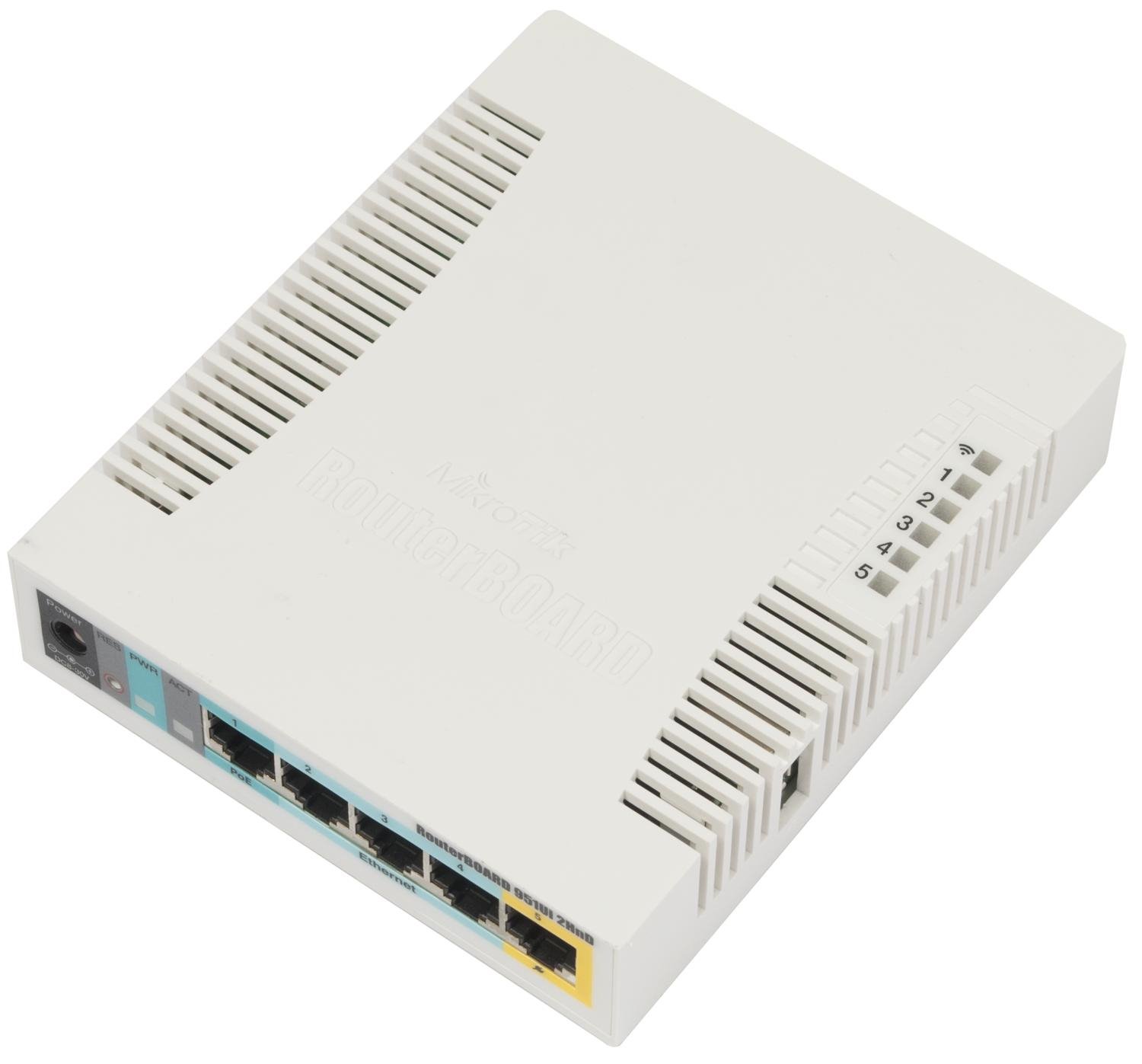 Mikrotik (RB951Ui-2HnD) 2.4GHz Access Point; with 5x Ethernet ports and PoE output on port 5