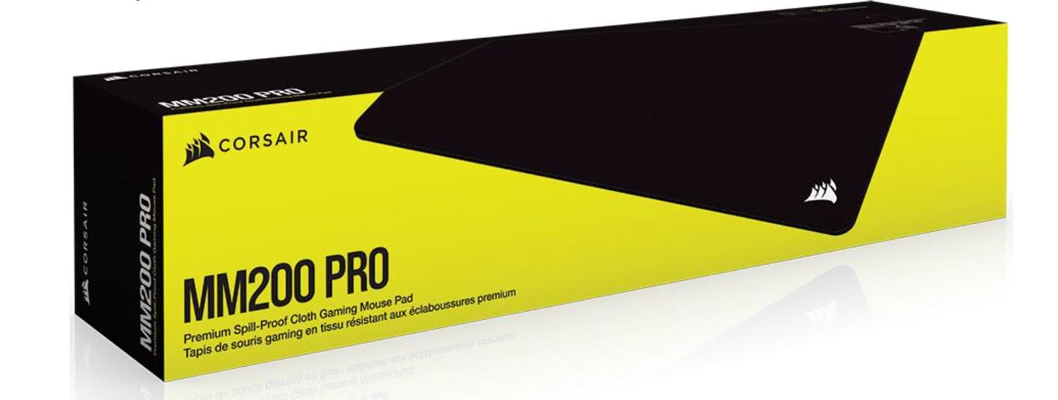Corsair MM200 Pro Premium Spill-Proof Cloth Gaming Mouse Pad, Heavy XL, Black