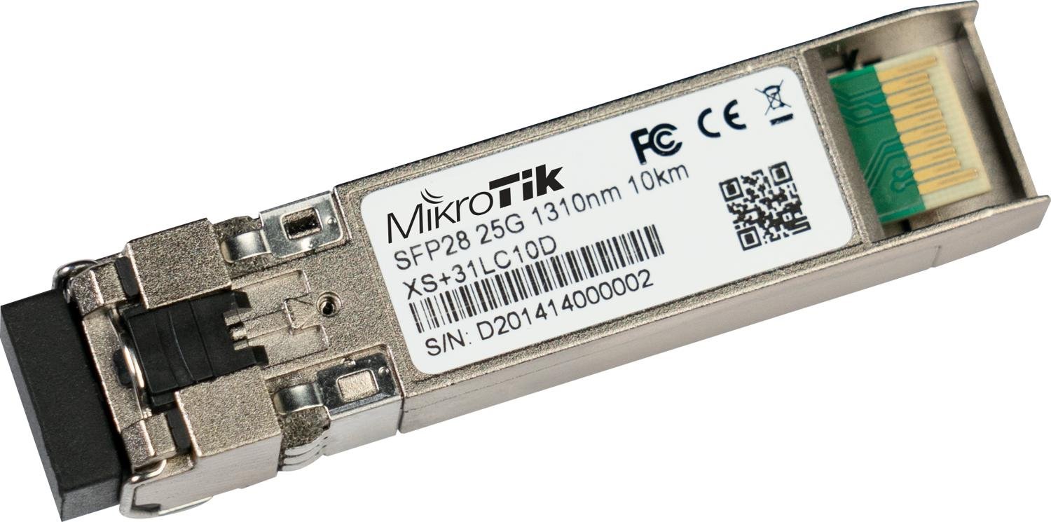 MikroTik (XS+31LC10D) combined 1.25G SFP, 10G SFP+ and 25G SFP28 module