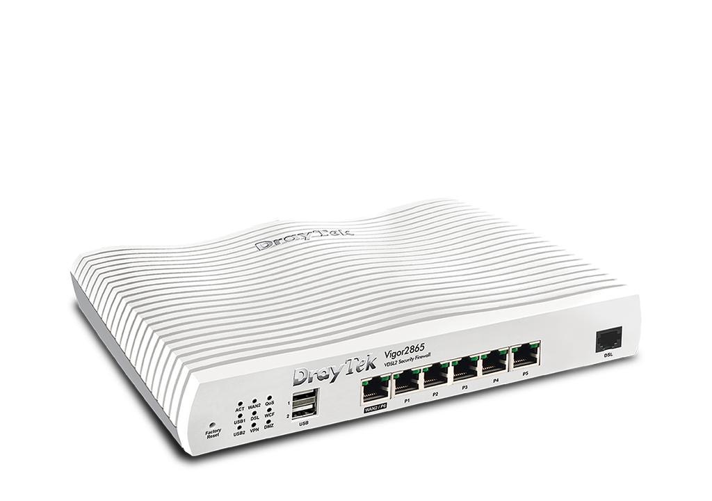 Draytek Vigor2865 (DV2865) Multi-WAN router with 1 x VDSL2 35b modem