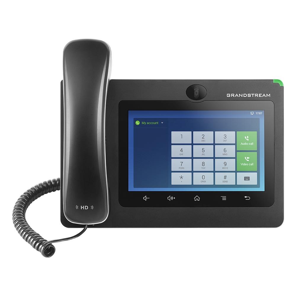 Grandstream GXV3370 16 Line Android Ip Phone, 16 Sip Accounts, 1024 X 600 Colour Touch Screen, 1MB Camera, Building Bluetooth+Wifi, Powerable Via Poe