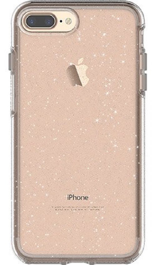 OtterBox Apple iPhone 8 Plus/7 Plus Symmetry Series Clear Case - Stardust (Glitter) (77-56917), Durable Protection, Raised Edges Protect Screen