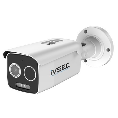 Ivsec Thermal Bullet Ip Camera , 5MP, 3.2MM Fixed Lens, 25FPS, Bi-Spectrum, Adv Det