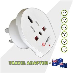 Sansai STV-018 Inbound Travel Adapter - Us/Uk/Eu To Au/Nz Plug . Single Pack