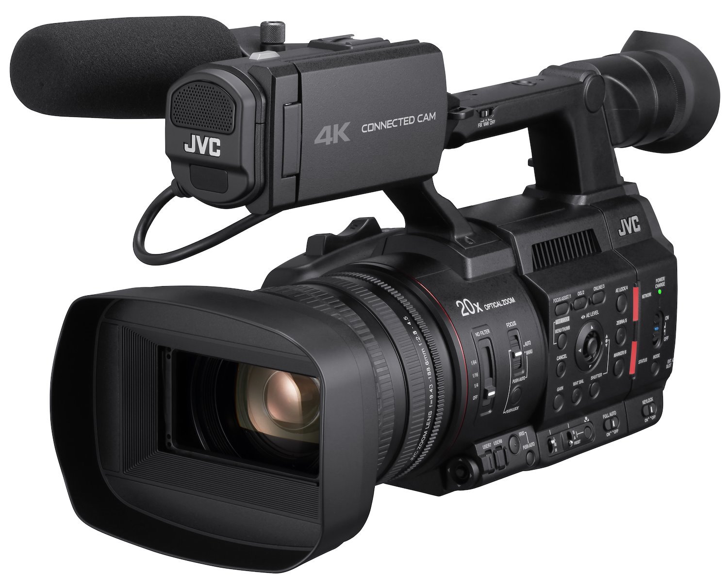 JVC Professional GY-HC500UN CONNECTED CAM Handheld 4K 1-Inch Camcorder with NDI®|HX