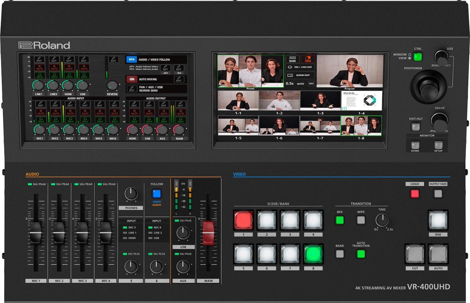 Roland VR-400UHD 4K Direct Streaming AV Mixer