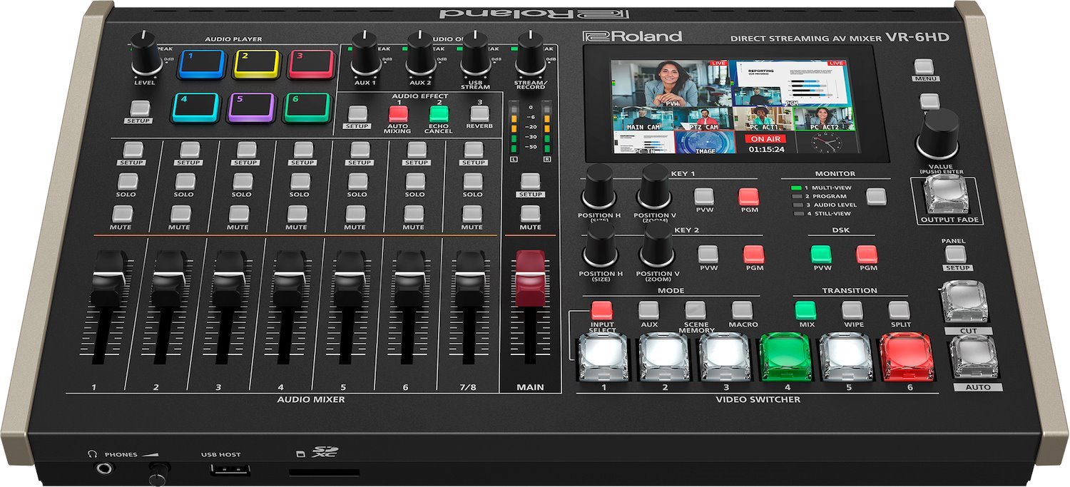 Roland VR-6HD Direct Streaming AV Mixer