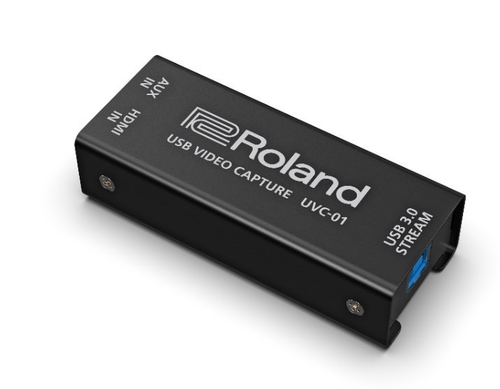 Roland V-1HD Video Switcher Web Streaming Bundle with UVC-01 HDMI Encoder