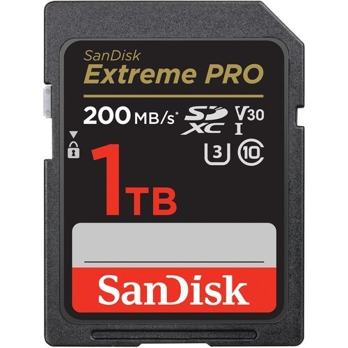 SanDisk Extreme Pro 1TB SD,200/140MB/s RW,C10,UHS,U3,