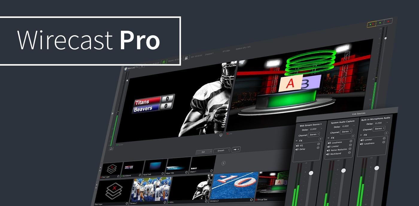 Telestream Wirecast Pro Perpetual (Windows)