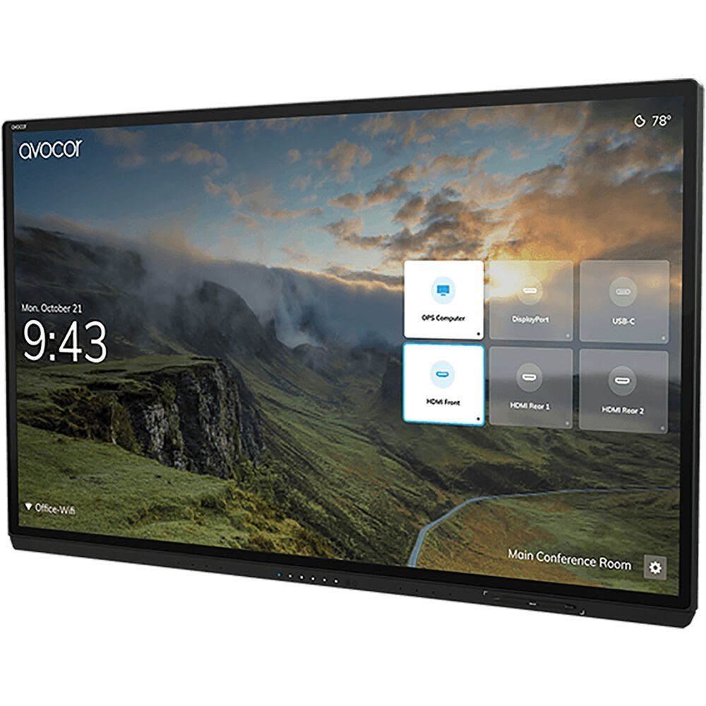 Avocor 65" 3840X2160 Led Interactive Display W/Uio