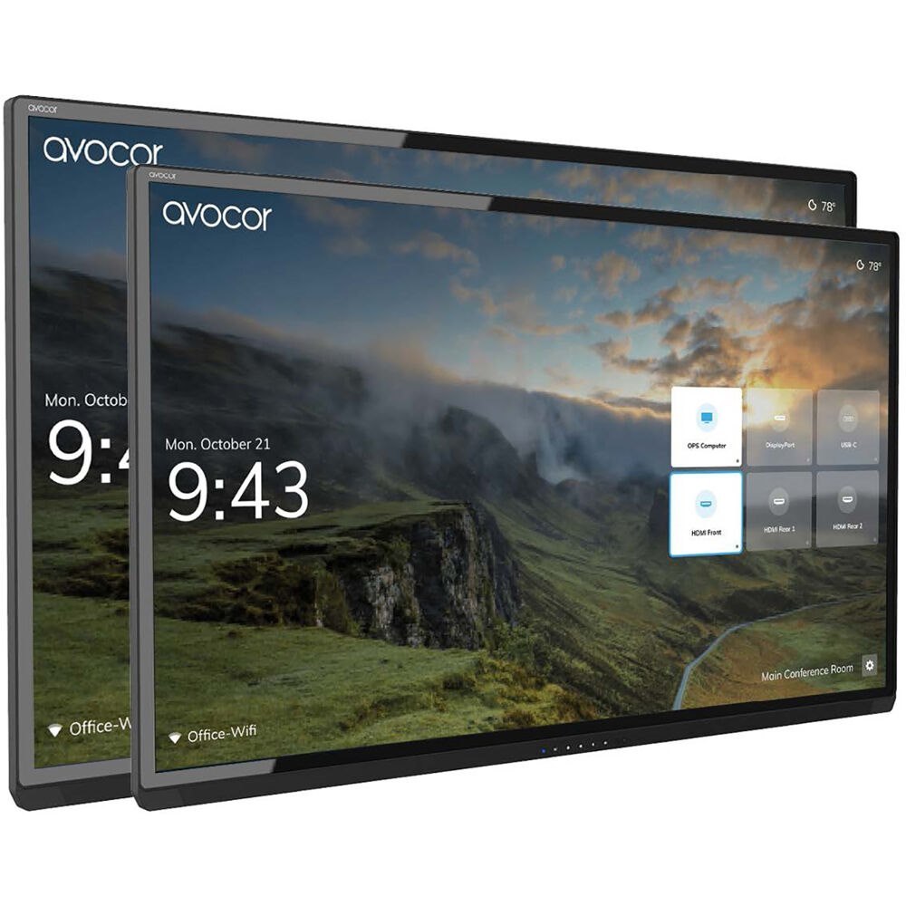 Avocor 75" 3840 X 2160 Led Touch Display W/Uio