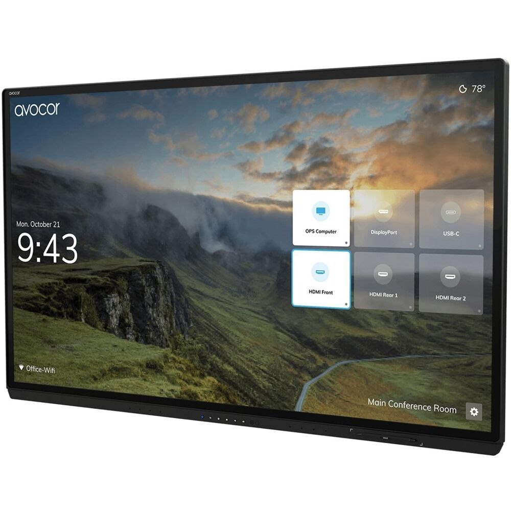 Avocor 85" 4K 3840X2160 LCD Interactive Touch Display 16/7