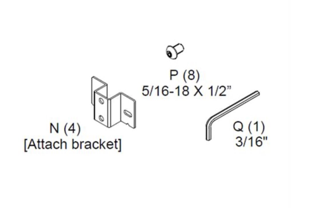 Chief Ta500 TS Mount Brackets & HW Kit