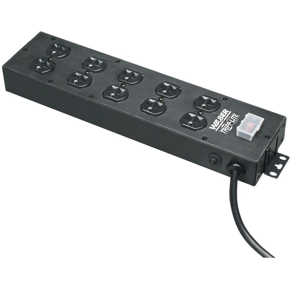 Eaton 15FT Waber Power Strip 120V 5-15R 10 Outlet Metal