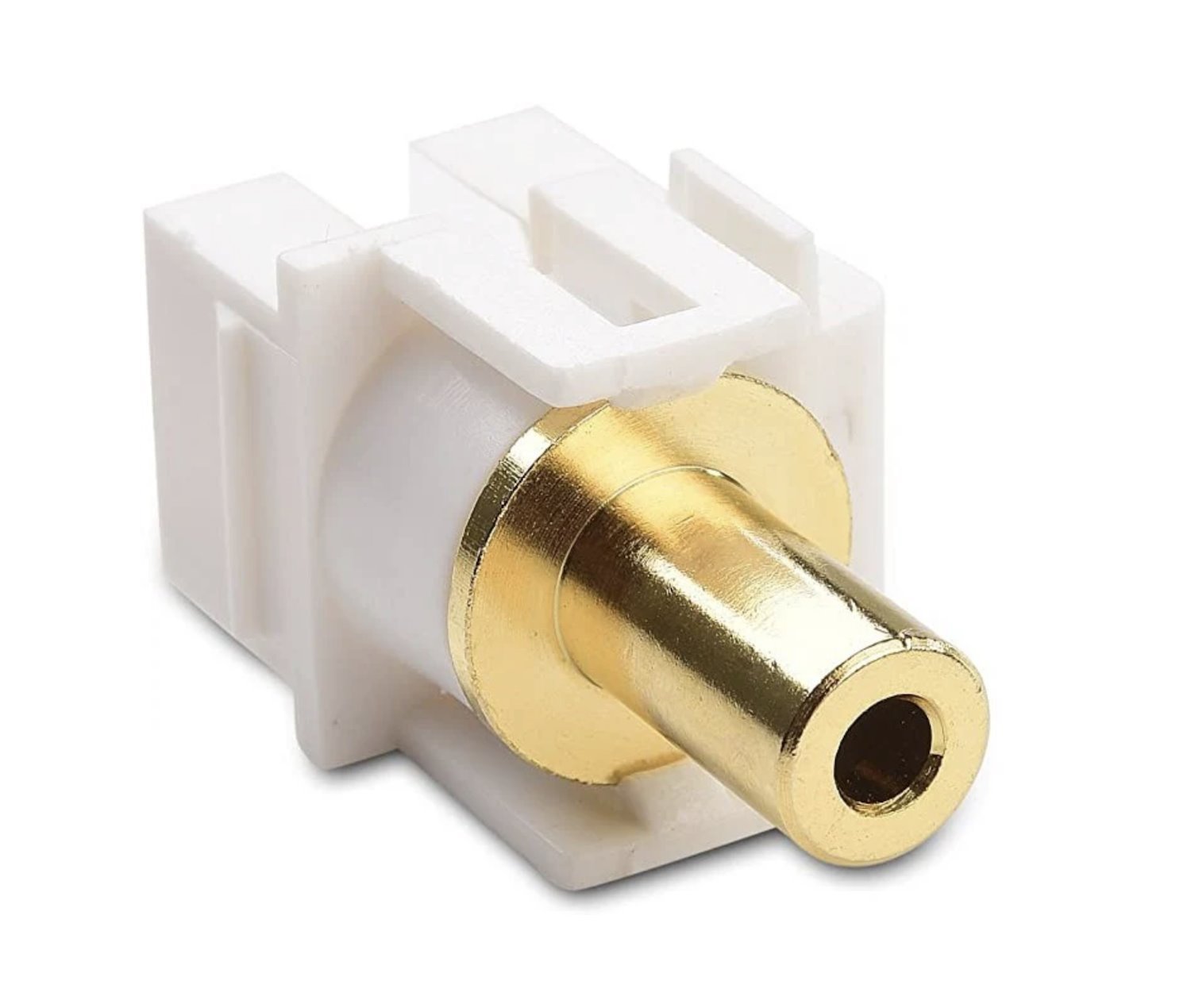 FiberCommand Keystone Aux Audio | Wallplate 3.5MM Jack Insert