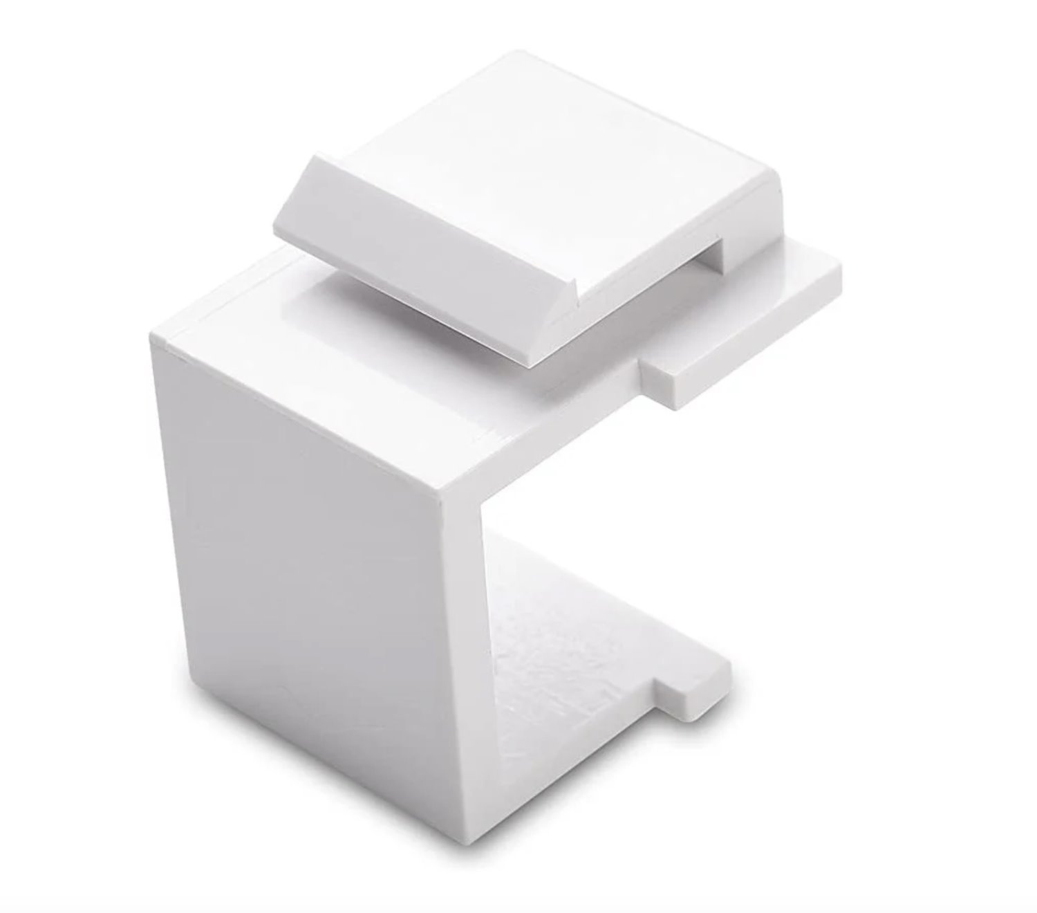 FiberCommand Keystone Blank | Blank Keystone Jack Inserts In White