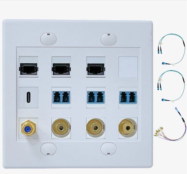 FiberCommand Fiberwallplate - WP4 | Most Complete - Designed For Purefiber Pro-24 Cable