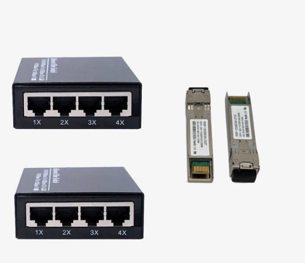 FiberCommand Fiber Ethernet | 4-Ports Ethernet Over Fiber Optic Speed