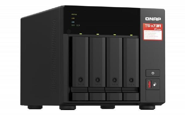 QNAP TS-473A-8G 4 x Total Bays NAS Storage System - 5 GB Flash Memory Capacity - AMD Ryzen V1500B Quad-core (4 Core) 2.20 GHz - 8 GB RAM - DDR4 SDRAM Tower