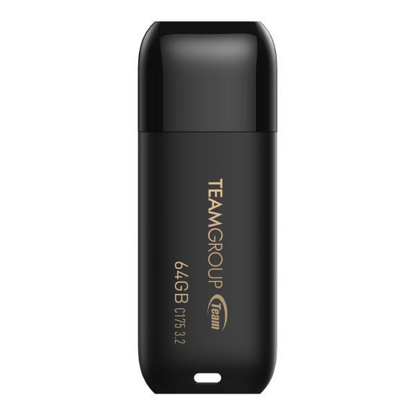 Team Group C175 Usb 3.2 G1 Flash Drive 64GB, Read (Max) 100MB/s Black