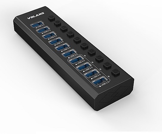 Volans Vol Uhb Alum-Usb-3.0-Hub-10P