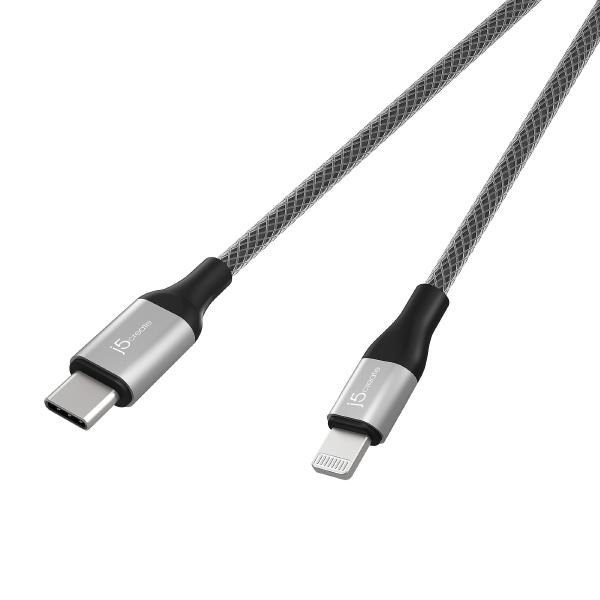 J5create JLC15B Usb-C To Lightning Cable 120CM - For Use With Apple Compatible Devices Apple MFi-Certified