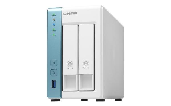 Qnap 2-Bay Nas, Annapurna Labs Al314 Quad Core 1.7GHz, 4GB DDR3L Sodimm Ram (Max 8GB), Sata 6Gb/s, 1 X 2.5GbE + 1 X GbE Lan, 3 X Usb 3.2 Gen1 Ports