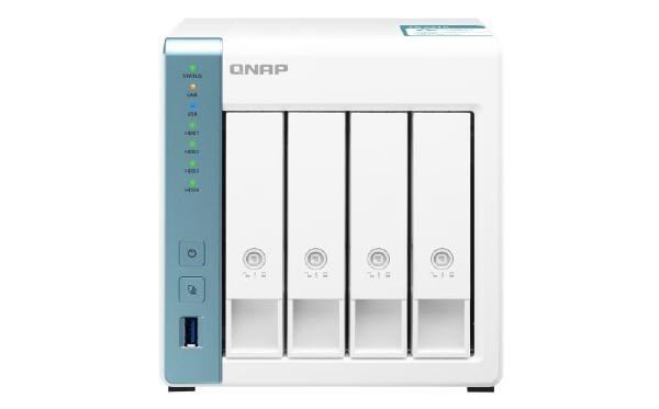 Qnap 4-Bay Nas, Annapurna Labs Al214 Quad Core 1.7GHz, 1GB Ram, Sata 6Gb/s, 2X GbE Lan, 3 X Usb3.0, HDD Hot-Swappable With Key Lock