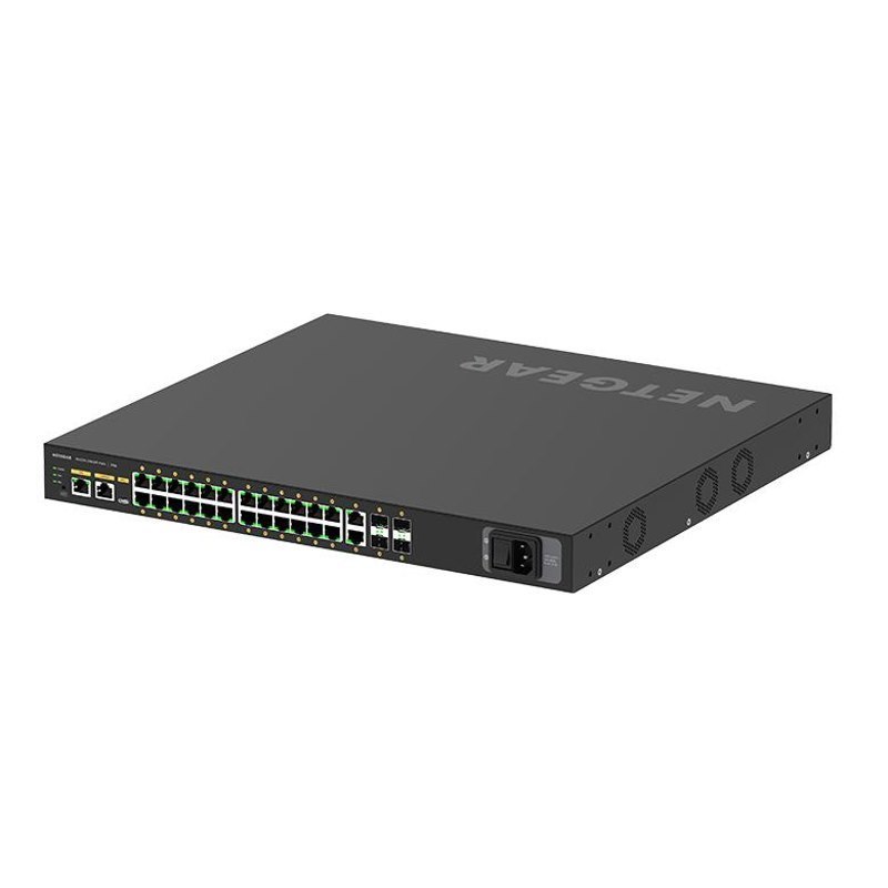 Netgear Av Line 26-Port Managed Switch, Poe+(24) 300W, GbE(2), SFP(4), Life WTY