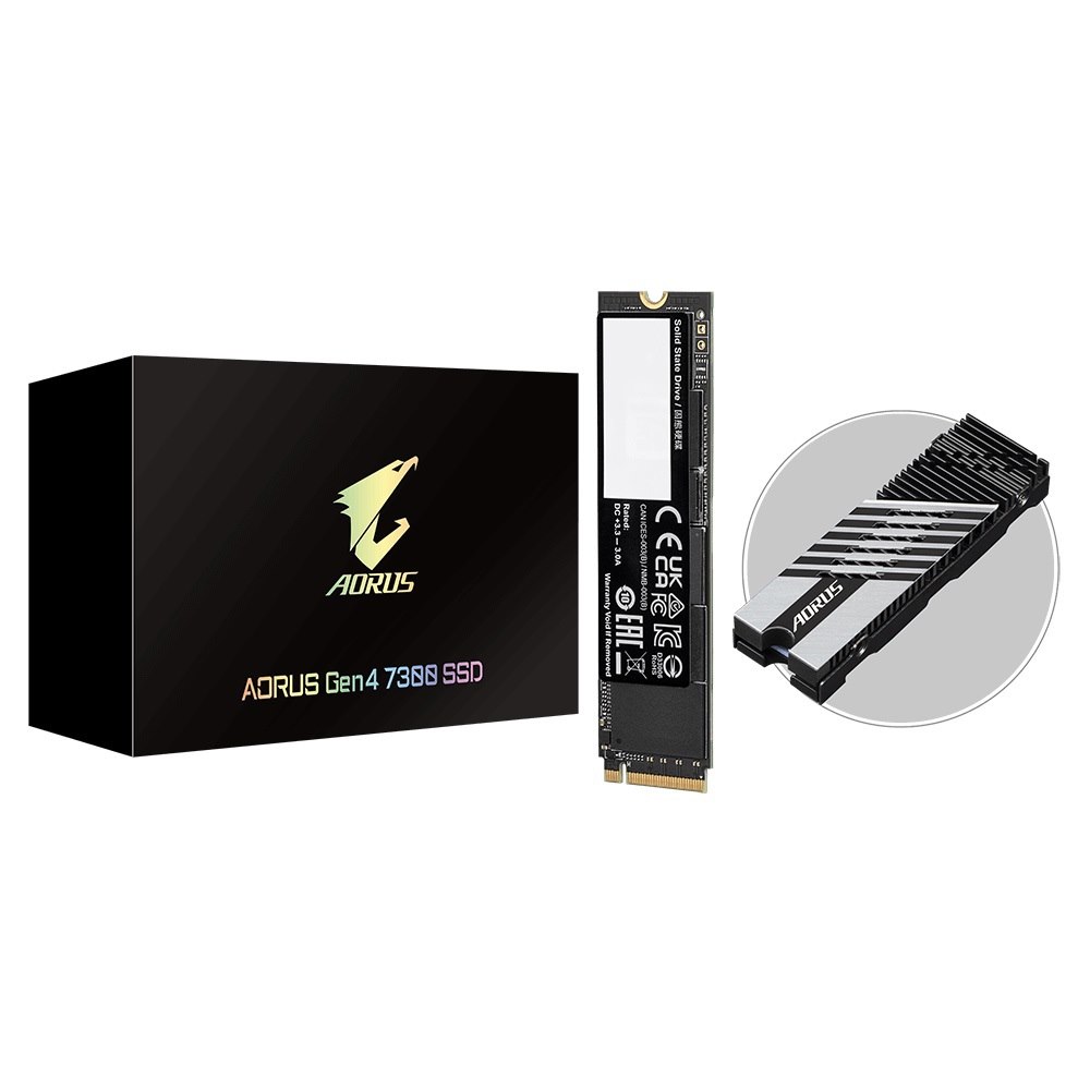 Gigabyte Aorus Gen4 7300 SSD 1TB Pci-E 3.0 X4, NVMe 1.3, Sequential Read ~3500 MB/s, Sequential Write ~3000 MB/s(NEED Update)