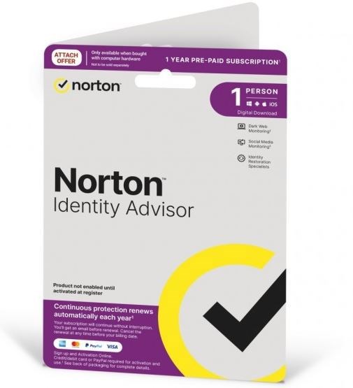 Norton Identity Advisor Plus Empower 1 User 12 Months Digital Key