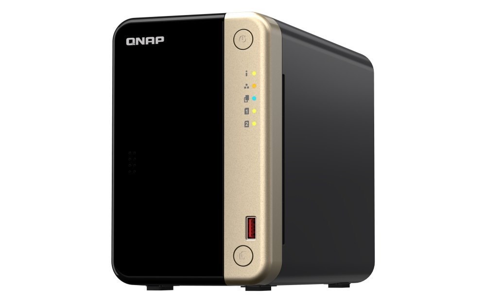Qnap 2-Bay Nas(No Disk) Celeron QC 2.9GHz, 8GB, 2.5GbE(2), M.2 2280(2), PCIe, 3YR WTY