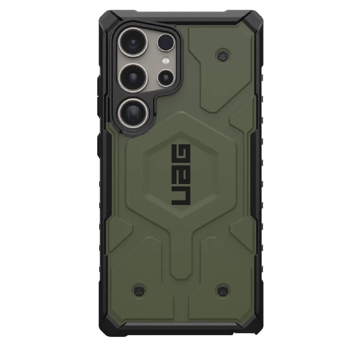 Uag Pathfinder Samsung Galaxy S24 Ultra 5G (6.8') Case - Olive Drab (214425117272), 18 FT. Drop Protection (5.4M), Armor Shell, Protective Screen