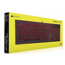 Corsair K60 Pro Mechanical Gaming Keyboard, Backlit Red Led, Cherry Viola Keyswitches, Black.