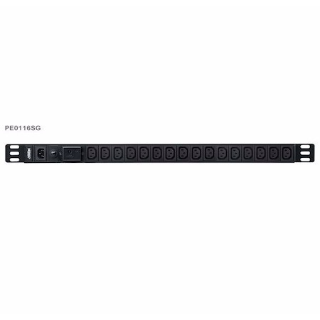 Aten 0U Basic Pdu With Surge Protection, 16X Iec Sockets, 10A Max, 100-240Vac, 50-60HZ, Overcurrent Protection, Aluminum Material