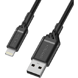 OtterBox Lightning To Usb-A 1 Meter MFi Cable - Black, 3 Amps Capacity, 480 MBPS Data Rate