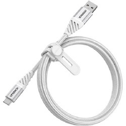 OtterBox Usb-C To Usb-A 2 Meter Usb 2.0 Cable - Premium -Cloud White, 3 Amps Capacity, 480 MBPS Data Rate
