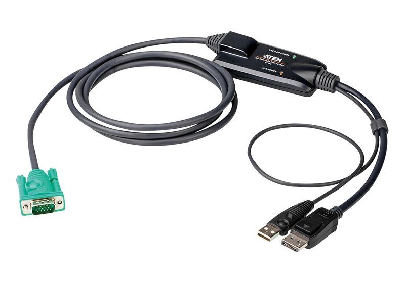 Aten DisplayPort Console Converter, Connects An Aten SPHD (Vga KVM) Interface Switch To A DisplayPort And Usb PC, Up To 1920 X 1080 @ 60 HZ, Compliant
