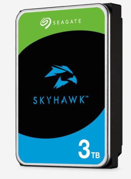 Seagate Skyhawk Surveillance Internal 3.5" Sata Drive, 3TB, 6GB/S, 5900RPM, 3YR WTY