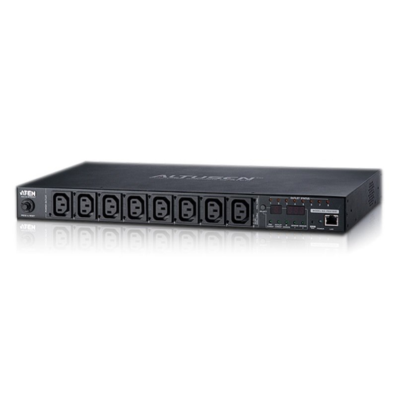 Aten 8 Port 1U 10A Smart Pdu With Bank Level Metering And Outlet Control 2YR