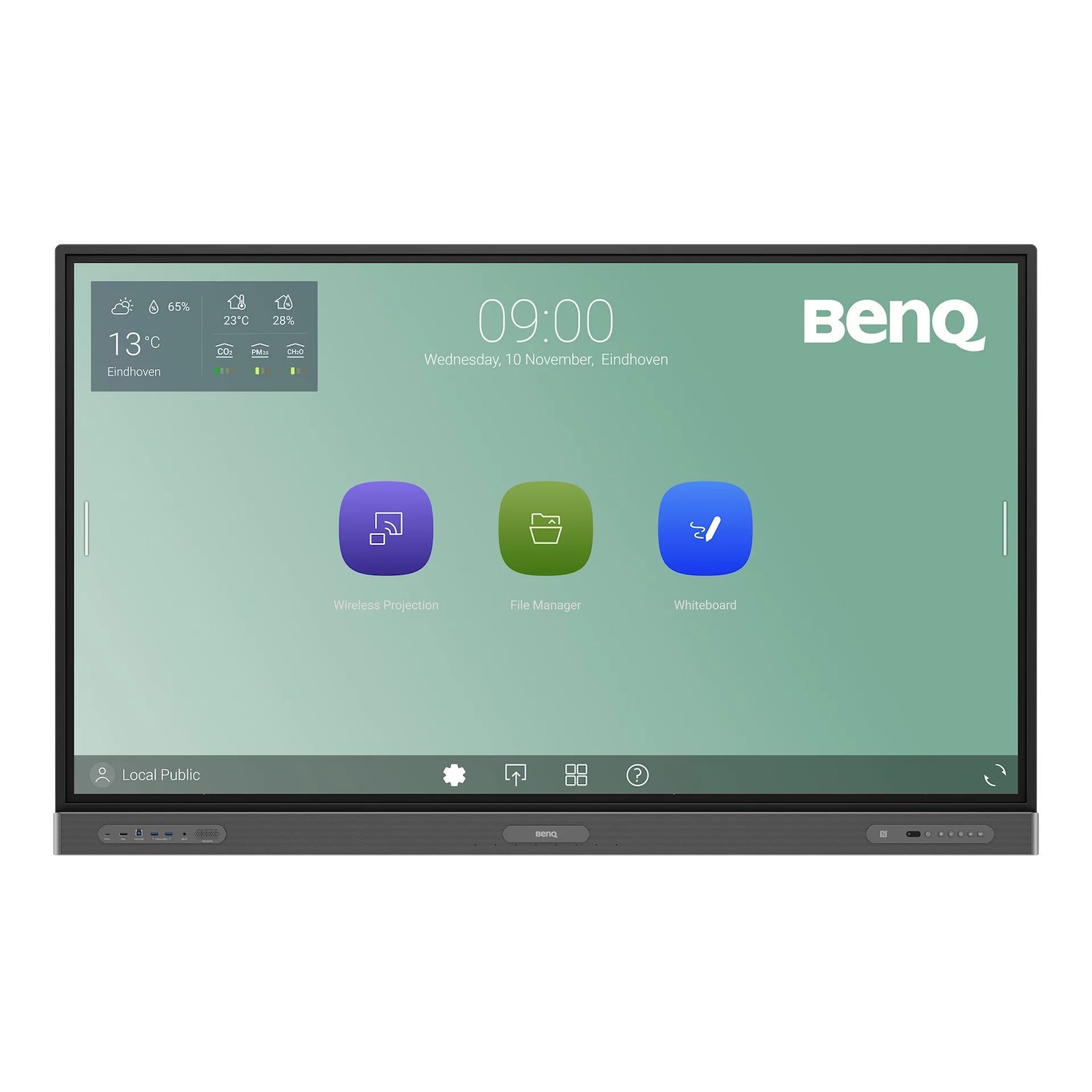 Benq 65 RP6503 4K Uhd 450Nits 12001 Contrast 40 Point Touch Android 11 With Wifi Dongle