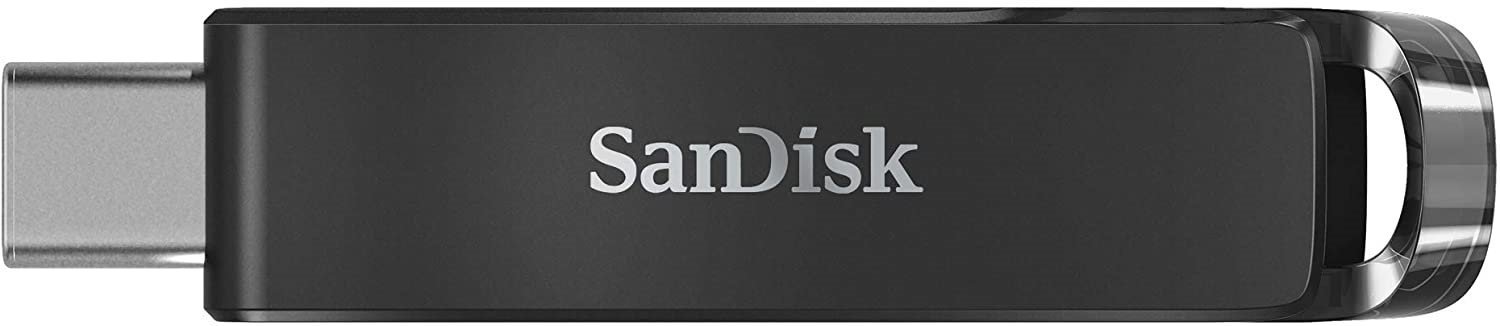 SanDisk Ultra Usb Type-C Flash Drive, CZ460 32GB, Usb Type C 3.1, Black, Super-Thin Retractable, 5Y